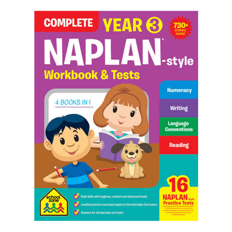 Schoolzone Naplan Jaar 3 Workbook and Tests