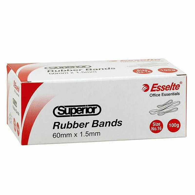 Esselte Superior Rubbers Bands in Box 100G