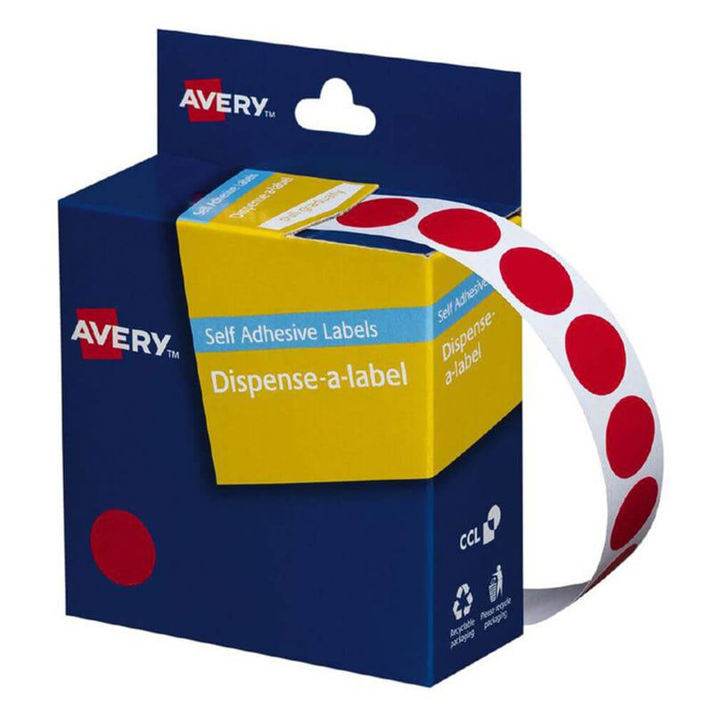 Avery Étiquettes autocollantes à pois 14 mm (1050pcs)