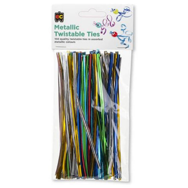 EC Twistable Ties 150pk (metalen kleuren)