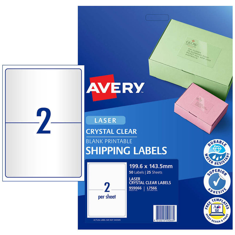 Avery Laser Shipping Labels (50 stcs)