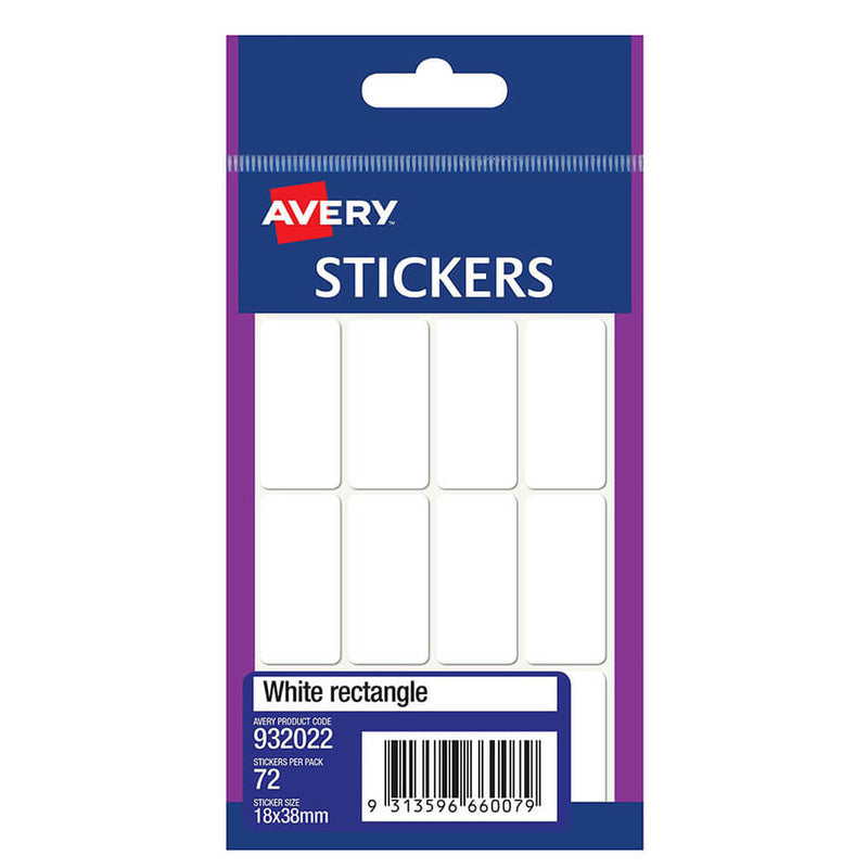 Avery multifunctionele rechthoekstickers (pakket van 10)