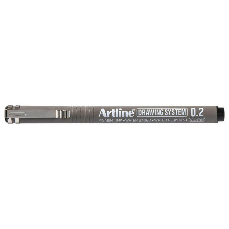 Artline Drawing System Pen 12pcs (zwart)