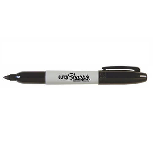 Sharpie Permanent Super Fine Point Marker 12pcs (Black)